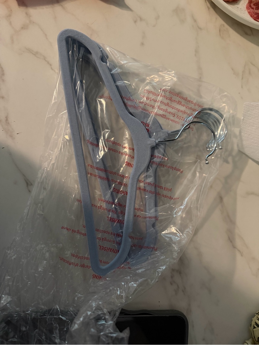 Mango Velvet Baby Hangers - Black